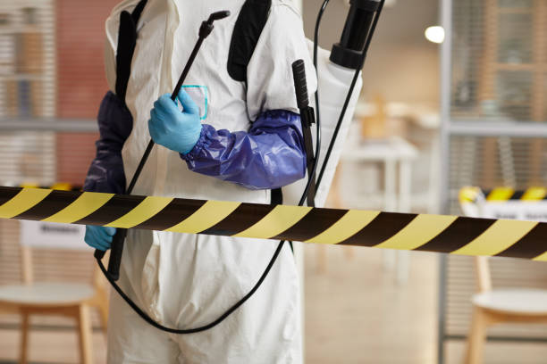 Professional Biohazard Cleanup technician working in Bloomington, CA